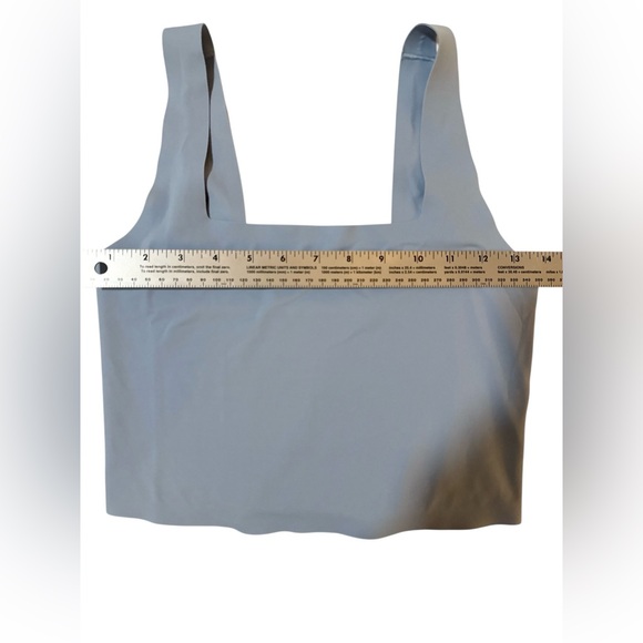 Aerie SMOOTHEZ Square Neck Light Blue Tank Top - Size Small - NWOT - Picture 3 of 6